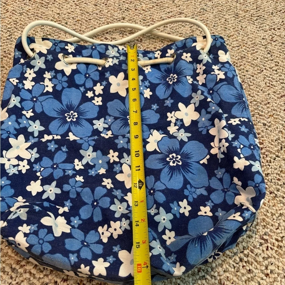 Limited Too Floral Blue and White Tote Bag. Y2K